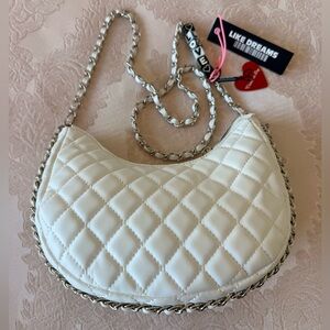 White Quilted Shoulder Bag
